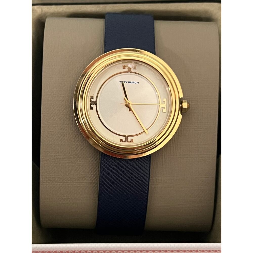 Tory Burch TBW6101 Bailey Three-Hand Navy Leather Men's Watch